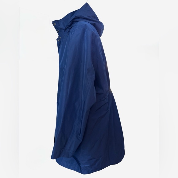 Lands’ End Navy Squall Hooded Waterproof Raincoat • Sealed Seams • Plus Size 2X - Picture 5 of 12